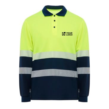 Polo da lavoro alta visibilità maniche lunghe 170g/m2 Roly Vega LS 