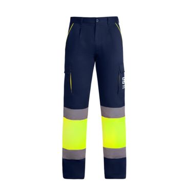 Pantaloni da lavoro lungo multitasche visibilità 235g/m2 Roly Enix 