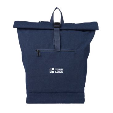 Zaino roll-top in policotone riciclato per laptop 15''