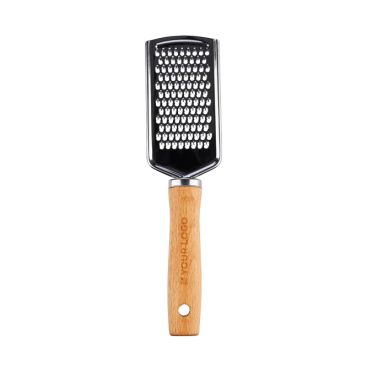 Grattugia in acciaio inox con manico in legno, personalizzabile