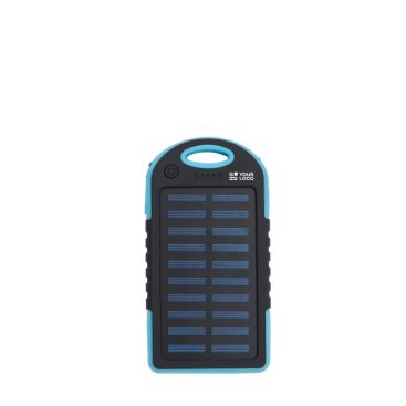 Power bank solare con torcia laterale da 4.000 mAh
