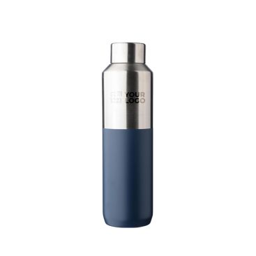 Borraccia termica in acciaio inox riciclato con tappo argentato 600ml