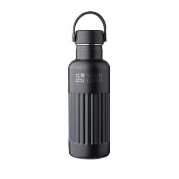 Borraccia in acciaio inox riciclato con tappo e manico da 500ml