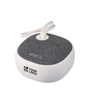 Altoparlante wireless con rivestimento in tessuto RPET e cordino 3W