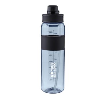 Borraccia in plastica con doppia modalità di bevuta dal tappo da 900ml