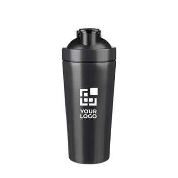 Shaker in acciaio inox riciclato con frusta a sfera in metallo 750ml
