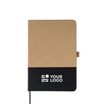 Taccuino in RPET con dettaglio in PU nella parte inferiore A5 a righe