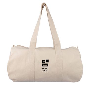 Borsa sportiva in cotone naturale OEKO-TEX con manici lunghi