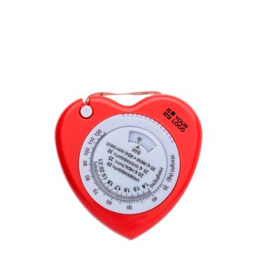 Metro a nastro in plastica a forma di cuore con pulsante di blocco 1,5m