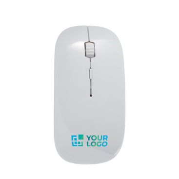Mouse wireless antibatterico personalizzabile con stampa a colori