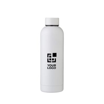 Borraccia termica in acciaio inox riciclato con logo da 500ml