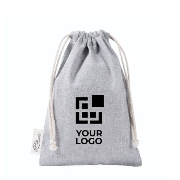 Zaino a sacca in cotone e poliestere riciclato 120 g/m2