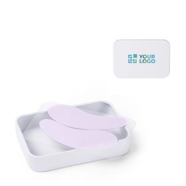 Set riutilizzabile di patch per occhi in silicone in una scatolina