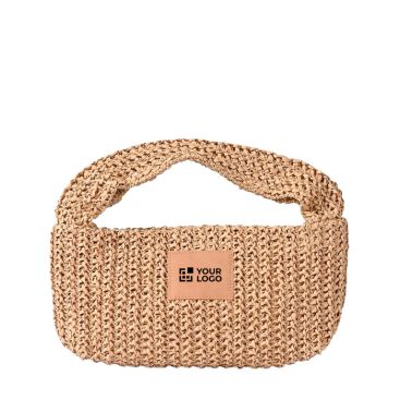 Borsa piccola in carta e poliestere con etichetta per marcatura