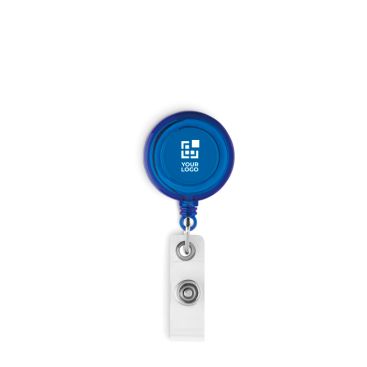 Clip porta badge per fiere vista area di stampa