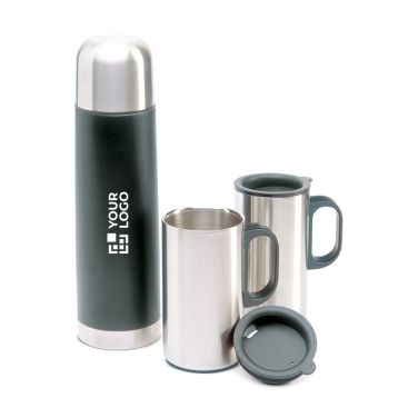Thermos pubblicitario con logo da 500ml colore nero
