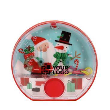 Gioco d'acqua con design natalizio e bottone rosso al centro