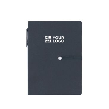 Blocco note A6 con fogli per appunti, note adesive e penna