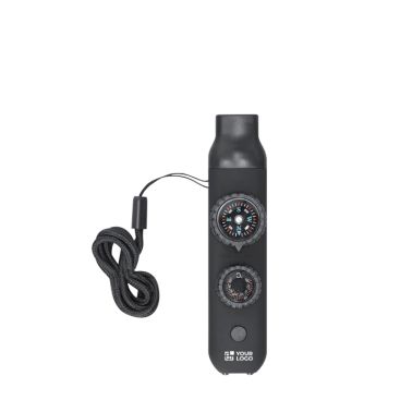 Fischietto di sopravvivenza 6 in 1 con torcia LED e cordino