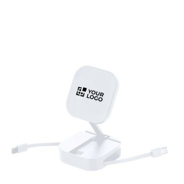 Cavo di ricarica 2 in 1 in plastica con supporto magnetico 60W