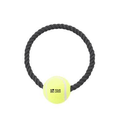 Gioco da mordere con pallina da tennis ideale per cani