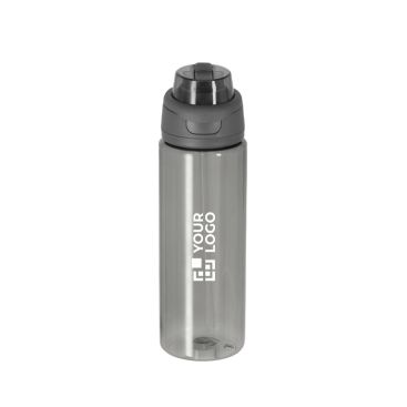 Borraccia traslucida da 750 ml con doppio sistema di bevuta e manico pieghevole