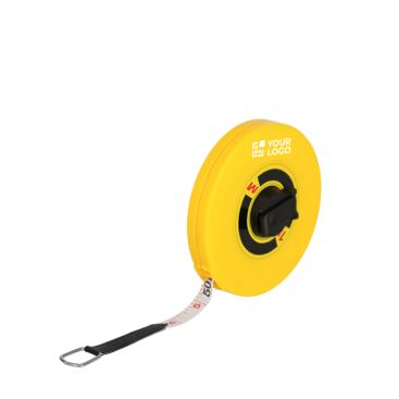 Nastro metrico con manovella e scala in cm e pollici 15 m