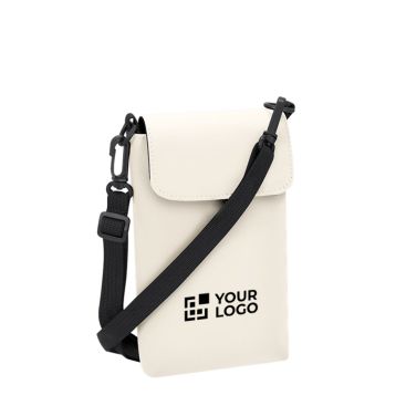 Tracolla in pelle sintetica con chiusura in velcro e tracolla regolabile