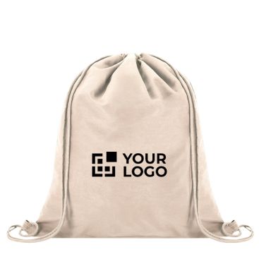 Zaino con cordini in soft nylon personalizzabile 135 g/m²