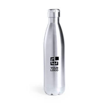 Borraccia termica in acciaio inox riciclato argento brillante 850ml