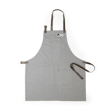 Grembiule in cotton canvas con vari taschini da 340 g/m2