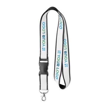 Nastro portabadge promozionale sublimabile vista area di stampa