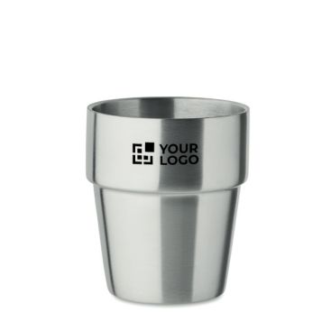 Bicchiere impilabile in acciaio inox riciclato da 250ml