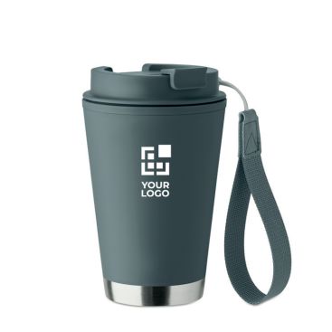 Bicchiere da viaggio a doppia parete in RPET 300ml
