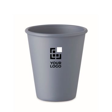 Bicchiere riutilizzabile a parete singola in mais 200ml