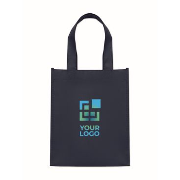 Piccola borsa in RPET in vari colori con fondo a soffietto 80 g/m2