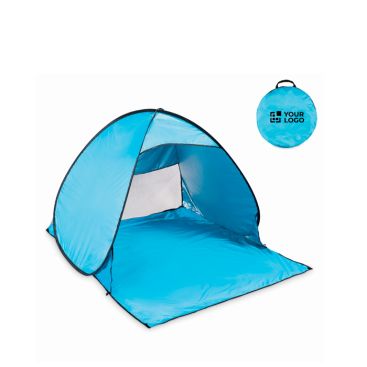 Tenda da spiaggia in poliestere 190T leggera con ganci e custodia