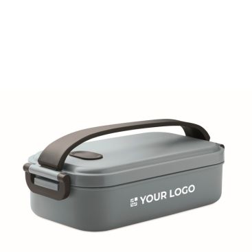 Portapranzo in plastica con coperchio ermetico e clip 800 ml