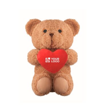 Grande orsetto di peluche 23 cm con cuore rosso