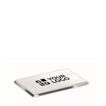 Portafoto magnetico rettangolare in acrilico per frigorifero