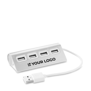 Hub USB pubblicitario da 4 porte colore nero