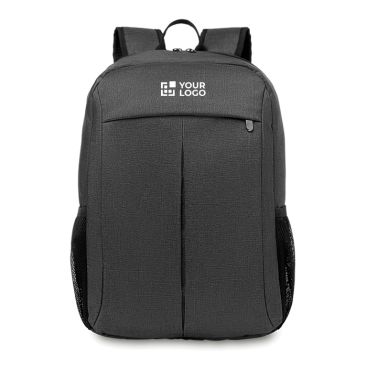 Zaini porta pc con logo tasca frontale scomparto per pc 15'' Stockholm