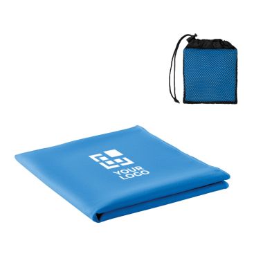 Asciugamano sportivo microfibra con sacchetto a rete