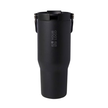 Tazza take away in acciaio inox riciclato con coperchio 900ml
