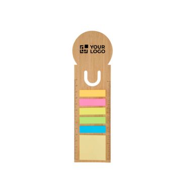 Note adesive piccole e grandi colorate con righello misuratore