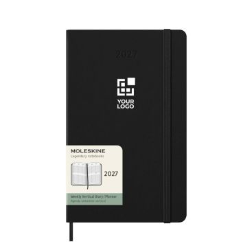 Agenda settimanale verticale con chiusura elastica e tasca interna Moleskine