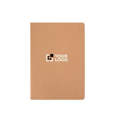 Quaderno in carta kraft con rilegatura visibile A5 a righe
