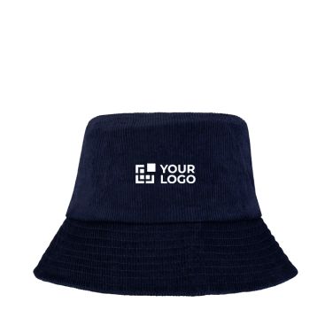 Cappello da pescatore in velluto riciclato e cotone 280 g/m2
