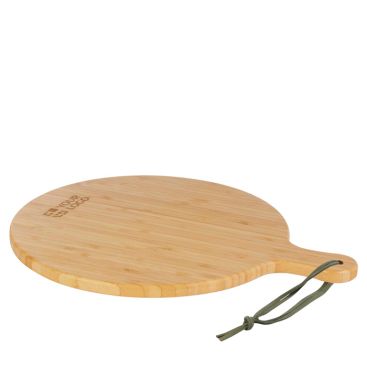 Tagliere in bambù con cinturino colorato nel manico