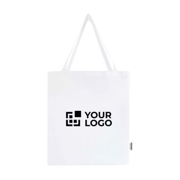 Borsa tote in cotone biologico con soffietti laterali 14L 180 g/m²